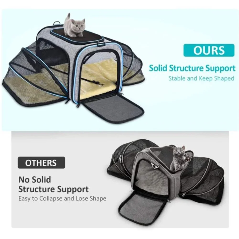 Blue 4 pounds foldable pet bag Catard dog dog home flight portable